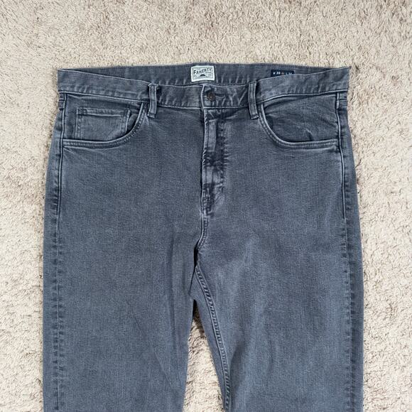 Faherty Men's Stretch Terry 5 Pocket Black Jeans Size 38x34 - Picture 2 of 11